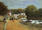 Alfred Sisley Early Snow at Louveciennes France oil painting reproduction